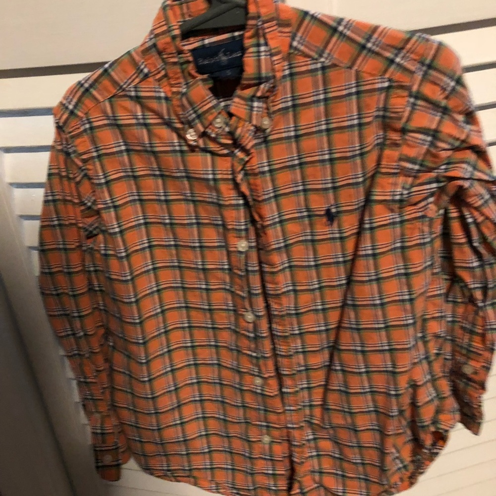 Ralph Lauren orange button